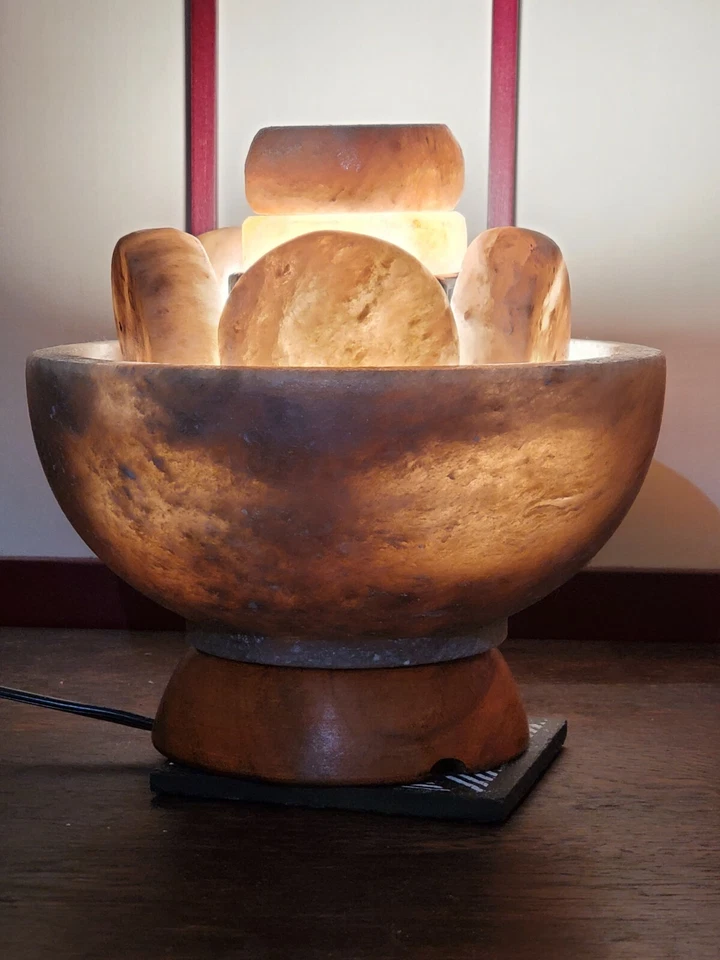 PIEDRAS DE SAL DE MASAJE DEL HIMALAYA + TAZÓN DE SAL para el terapeuta de masaje profesional Foto 4 de 4