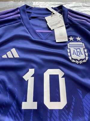Adidas Argentina Away Jersey Messi #10 Large 2022 Official Name