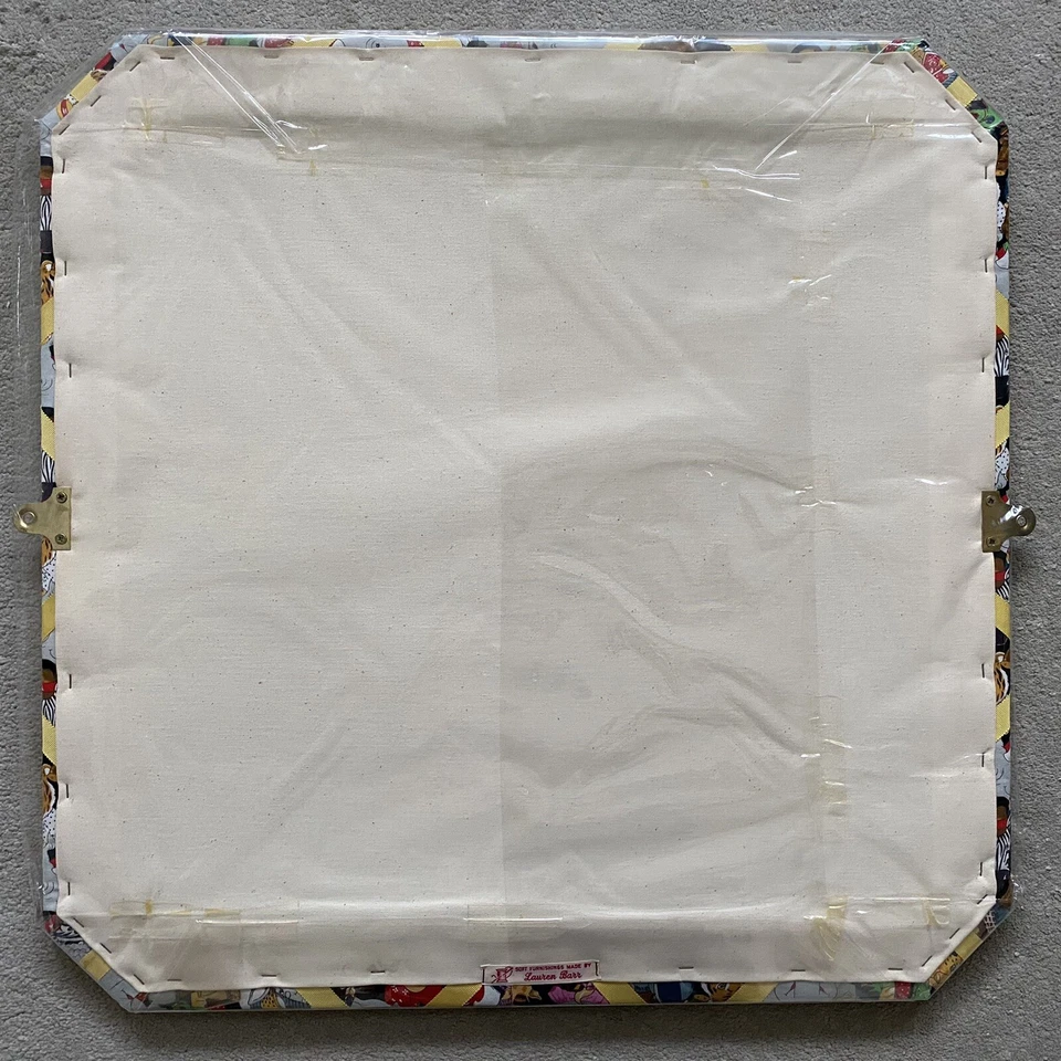 BN - ZOO ANIMALS Retro Print Fabric Notice Message Board - 24”(60cm) x 24”(60cm) - Image 2 of 4