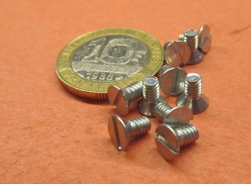 Flat Head Zinc Steel Slotted Machine Screw 5-40 x .250" Length 200 Pcs - Picture 4 of 11