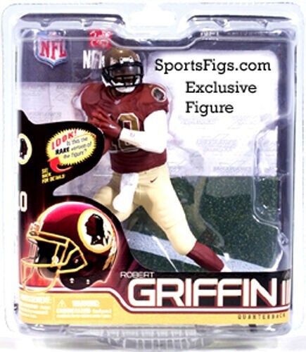 Mcfarlane NFL 31 Robert Griffin Throwback Redskins Exclusive Figure