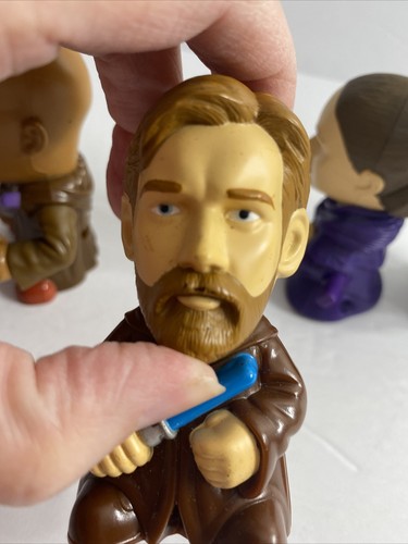 Star Wars Burger King 2005 Mini- Figures Obi-wan Mace Amidala Palpentine Nonwork - Picture 7 of 9