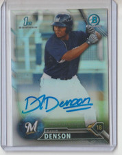 2016 Bowman Chrome Refractor David Denson Auto /499 #CPA-DD