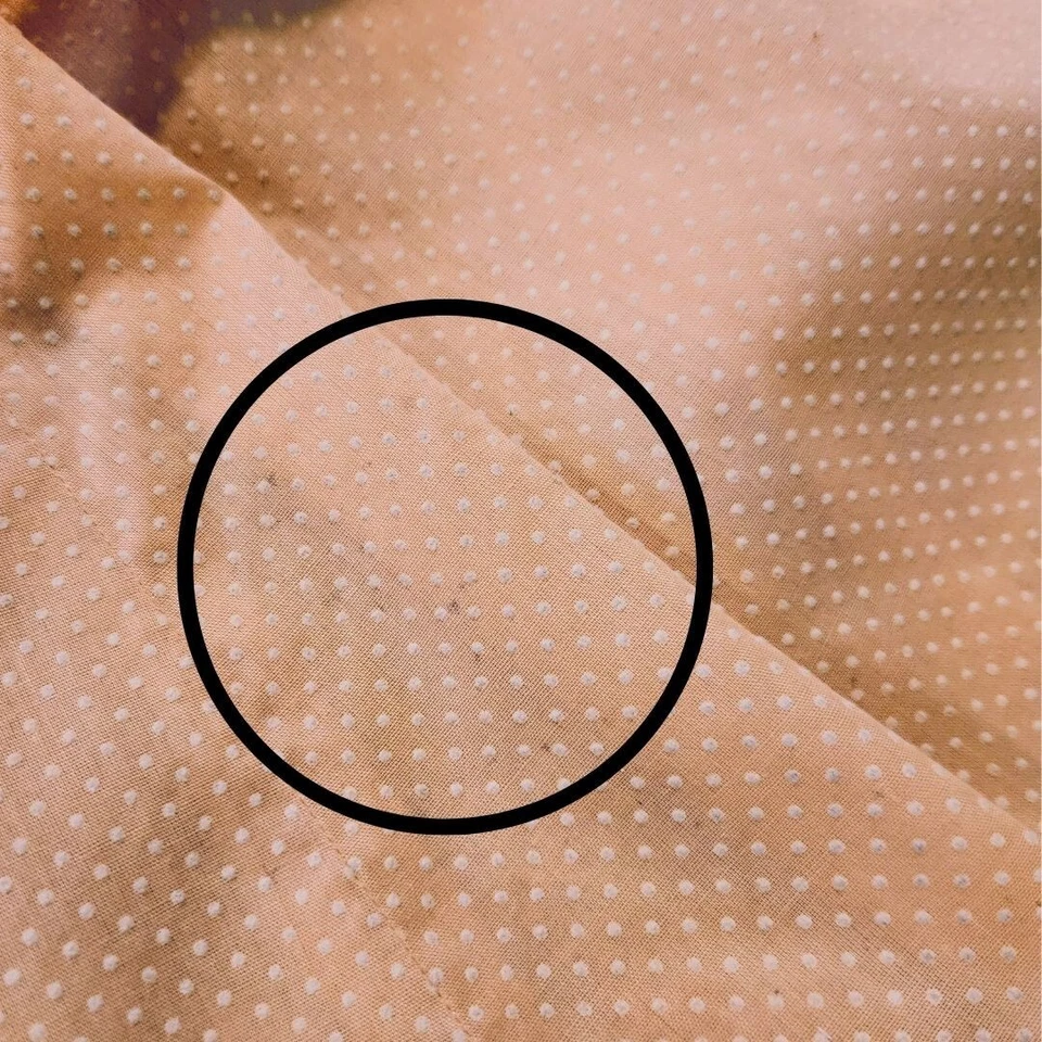 Womens Sz M ? Cottage Core Prairie Vtg Maxi Dress Polka Dot Pink Lace Boho - Image 3 of 4