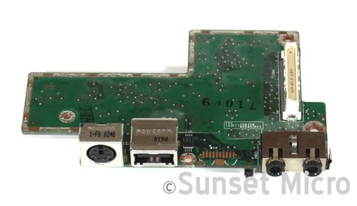 Genuine HP PAVILION N3250 N3370 VGA ETHERNET PORT BOARD 32LTLLBTP01 - Picture 2 of 3