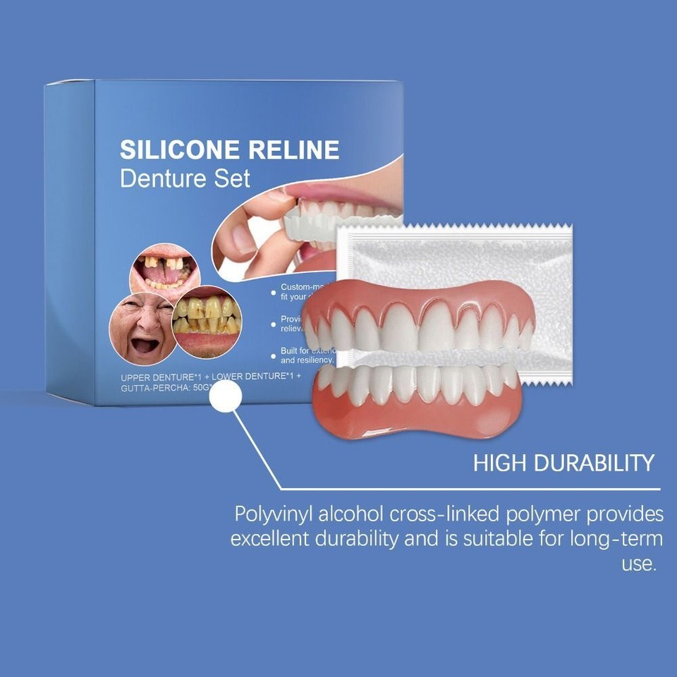Soft Denture Reline Kit for Both Upper and Lower Denture eBay