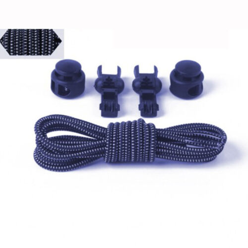 ⭐1Pair Tieless No Tie Shoelaces Elastic Reflective Lock Lace For Kids and Adults - Picture 49 of 51