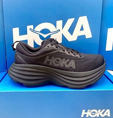 Hoka One One Women's Bondi 8 WIDE Black/Black Running Shoes Hoka One One Women's Bondi 8 WIDE Black/Black Running Shoes