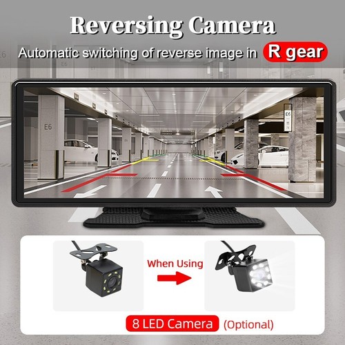 10.26" Portable Touchscreen Car Video Player Wireless Apple CarPlay Android Auto - Picture 4 of 14