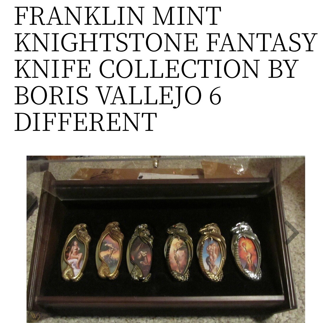 Franklin Mint Knightstone Fantasy Knife Collection eBay