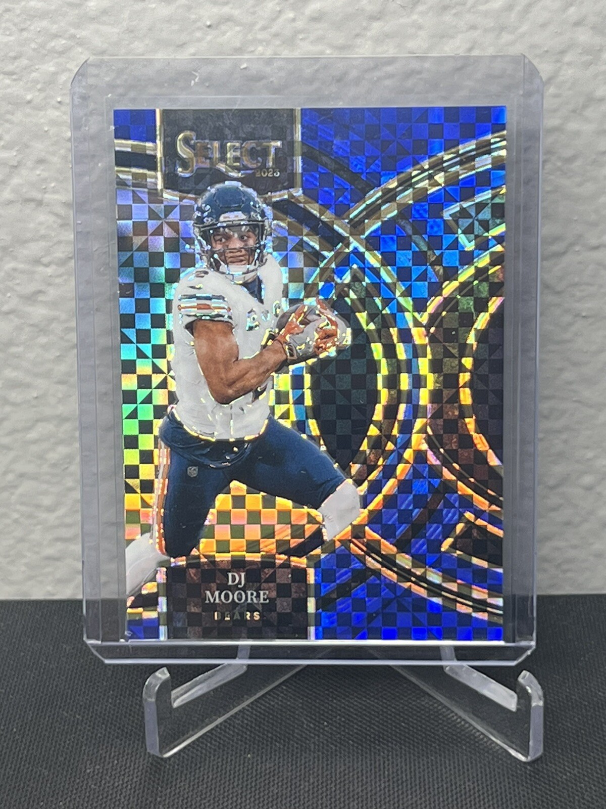2023 Panini Select Hobby DJ Moore #159 Blue Prizm Premier #36/149 Chicago Bears