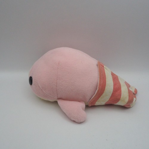 JK31 JUNK Mamegoma Pink Sakuragoma Sock San-x Plush 6" Toy Doll Japan - Picture 5 of 15