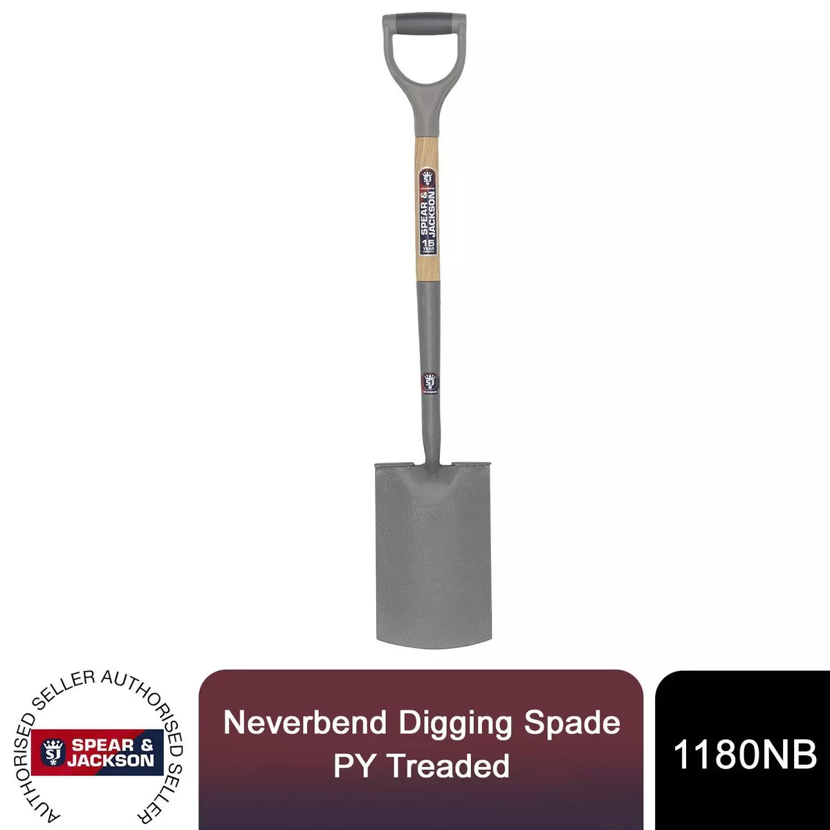 Spear Jackson Digging Spade Neverbend Carbon Treaded Ideal for