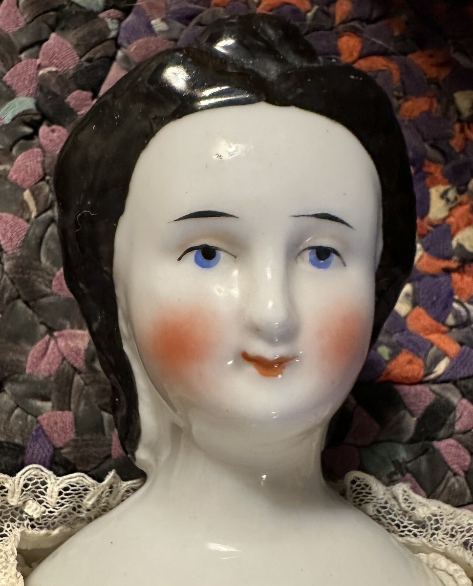 1870 China Head Doll, Very Rare Hairstyle 15” W/Nice Outfit | eBay