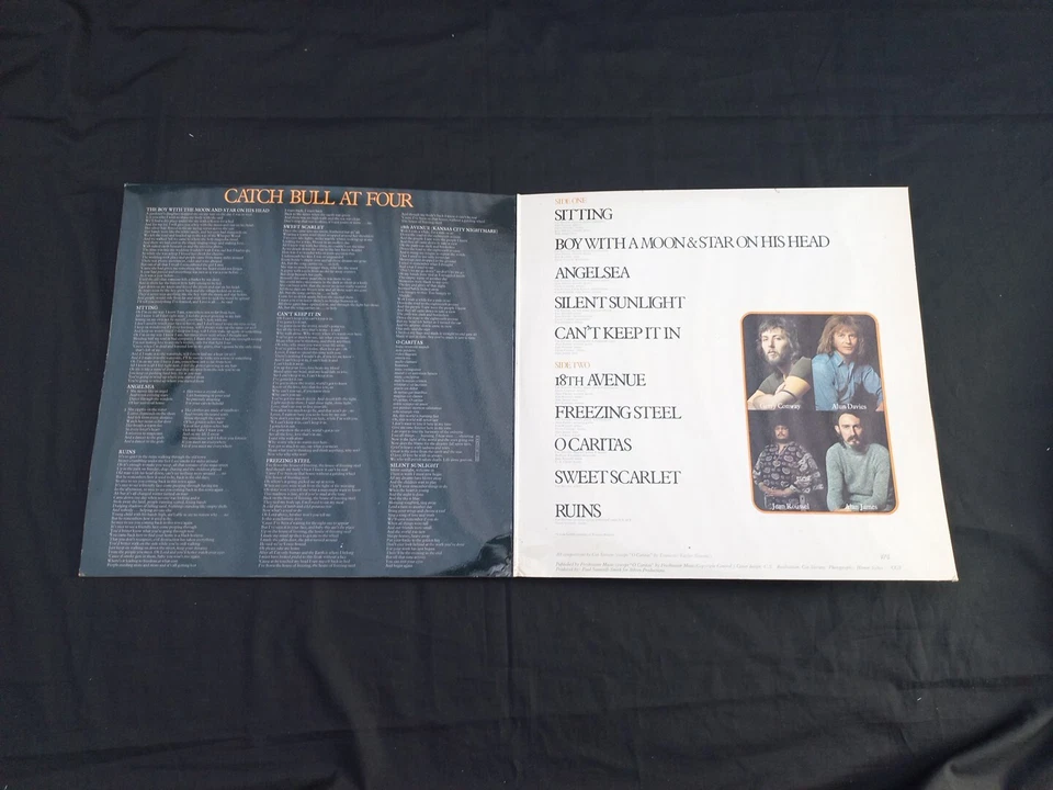 CAT STEVENS ~ CATCH BULL AT FOUR 1972 UK VINYL LP ILPS 9206 86372 A4 B3 NICE V Foto 3 de 4
