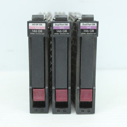 3 x HP Enterprise Invent 146GB 6Gbps SAS 15K 2.5in EH0146FAWJB HDD in Caddy - Picture 4 of 7