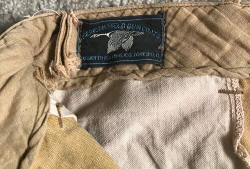 Vintage American Field Pants Mens Size 28 x 33 Heavy Rugged Canvas Lace Up Legs - Picture 4 of 8