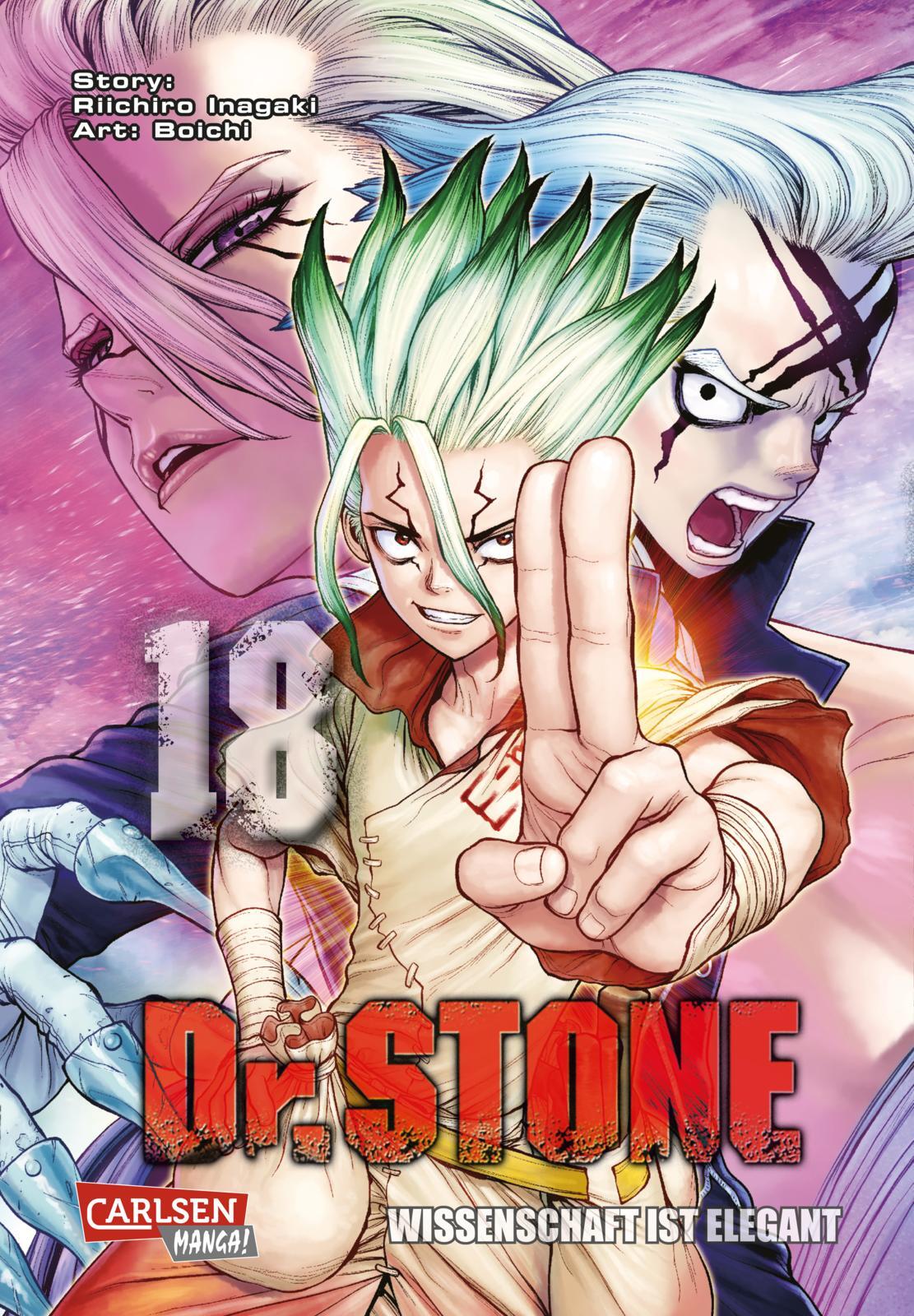 Thumbnail - Boichi; Riichiro Inagaki; Yuki Kowalsky / Dr. Stone 18