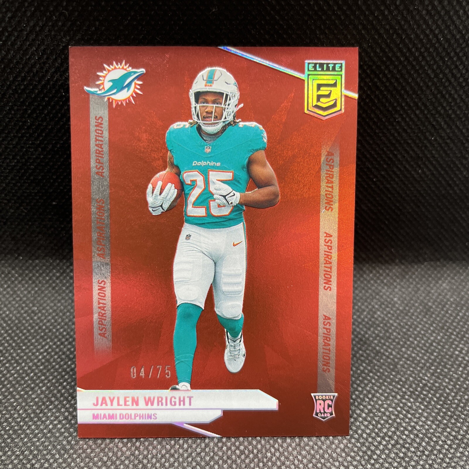 2024 Panini Donruss Elite Jaylen Wright Aspirations /75 Miami Dolphins #114