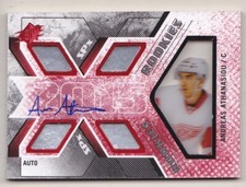 15-16 SPX Andreas Athanasiou /50 Auto Rookie RED Detroit Red Wings 2015