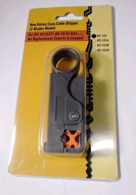 COAX CABLE WIRE ROTARY STRIPPER STRIPPING TOOL