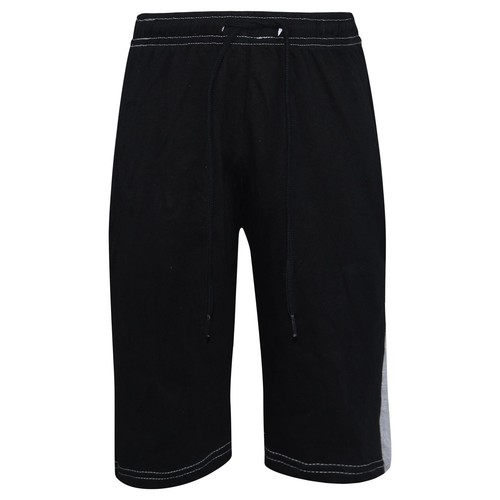 Kids T Shirts 100% Cotton Contrast Panelled Summer Boys Girls Top & Shorts Set - Zdjęcie 24 z 35