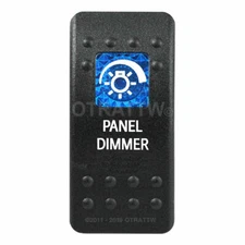OTRATTW Carling Technologies Contura II Rocker only, PANEL DIMMER, BLUE LENS