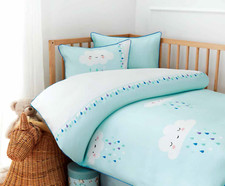 Organic BABY DUVET Cover SET / 100 Organic Cotton Baby Bedding Set / Gift Box