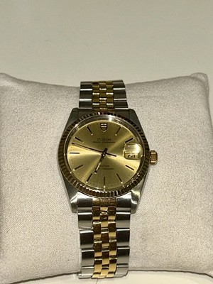 Tudor Prince Oysterdate By Rolex Gold und Stahl Ref. 74033