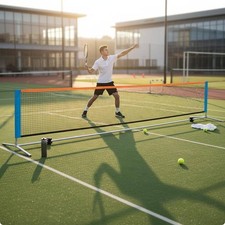 Portable Tennis Net Frame Foldable Height Adjustable Net Frame Quick Setup
