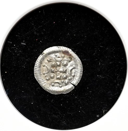 HUNGARY. Bela II, 1131-1141. Silver Denar, Cross type, NGC MS61