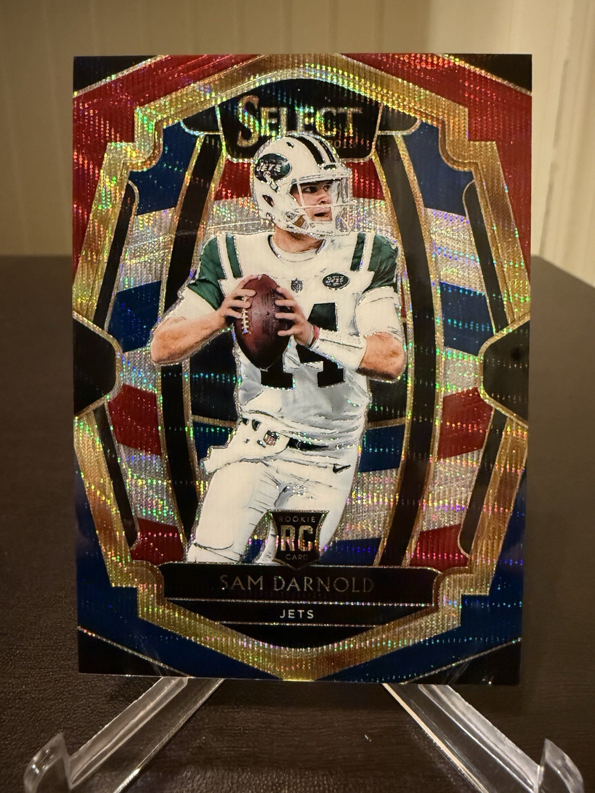 2018 Panini Select Sam Darnold Premier Level Tri-Color Prizm /199 RC Rookie USC