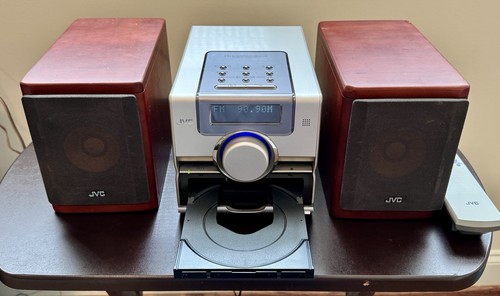 Sistema de componentes compactos JVC EX-D5 CD/DVD con control remoto y altavoz de cono de madera SP-EXA1 - Imagen 5 de 8