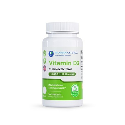 Vitamin D3 10,000 IU (250 mcg) 30 Tablets