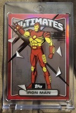 2025 Topps Finest X-Men '97 Iron Man Red Refractor 2/5 Marvel #57 Color Match 