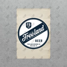 Vintage Style Freeland Beer Metal Sign Pennsylvania Brewing Co. Pub #944951