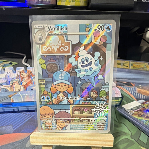 Pokemon TCG Vanillish 190/182 SV04 Paradox Rift Illustration Rare Holo EN 2023