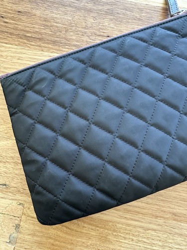 Authentic Chanel Black Quilted Nylon O Case Pouch Small - Picture 9 of 14
