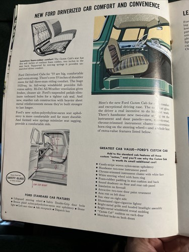 Original 1959 Ford Medium & Heavy Duty Truck Sales Brochure 500 600 700 800 - Picture 7 of 14