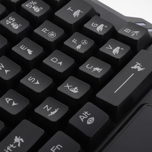 1Pc USB 35-key Gaming Keyboard with ABS Caps Colorful Lights Mechanical-feeling - Picture 5 of 12
