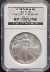 2006 W $1 NGC MS69 AMERICAN SILVER EAGLE - 20th ANNIVERSARY 'SILVER DOLLAR SET'