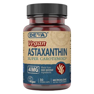 Vegan Astaxanthin Super Carotenoid 30 Veg Caps 4 Mg
