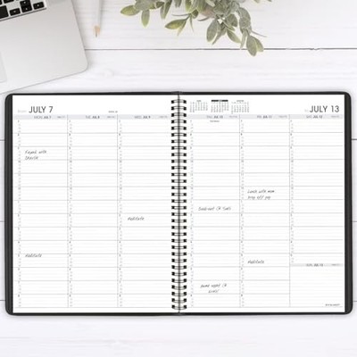 AT-A-GLANCE 2025-2026 ACADEMIC APPOINTMENT BOOK 8-1/4'' X 11'' LARGE - BLACK