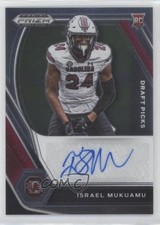 2021 Panini Prizm Draft Picks Israel Mukuamu #DPA-ISM Auto 0g01