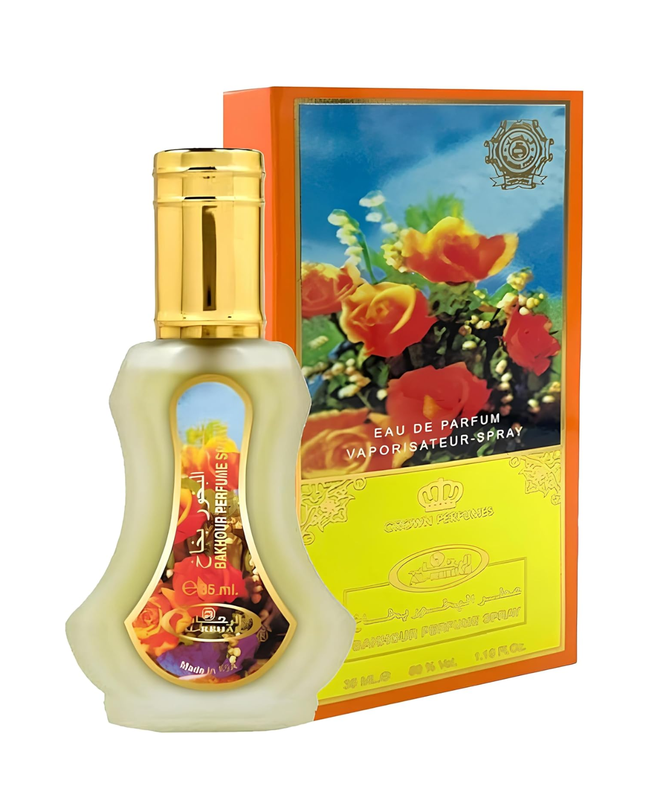 Al Rehab Crown Perfumes Unisex Brown Bakhour 35Ml Edp Perfume Spray In | Size: 30Ml - Image 2