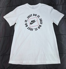 The Nike Tee Men  s Just Do It Nike T-Shirt Size Medium White