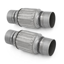 Exhaust Flex Pipe 3"x6" Heavy Duty Stainless 10" OL 2 Pack 3"x6"x10"-2 Pack