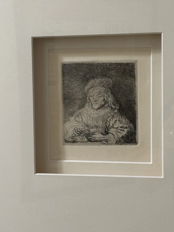 Rembrandt Etching – The Card Player - From The Millennium Edition - Image 2 of 4