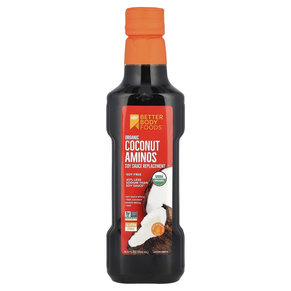 Organic Coconut Aminos, Soy Sauce Replacement, 16.9 fl oz (500 ml)