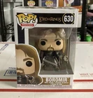 Funko Pop! BOROMIR #639 - Lord Of The Rings - VAULTED - NEW - LOTR - Rare